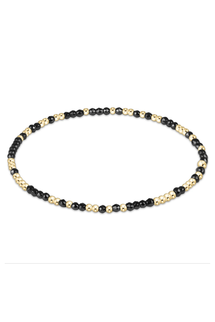 enewton: - Hope Unwritten Faceted Hematite 2mm Bead Bracelet