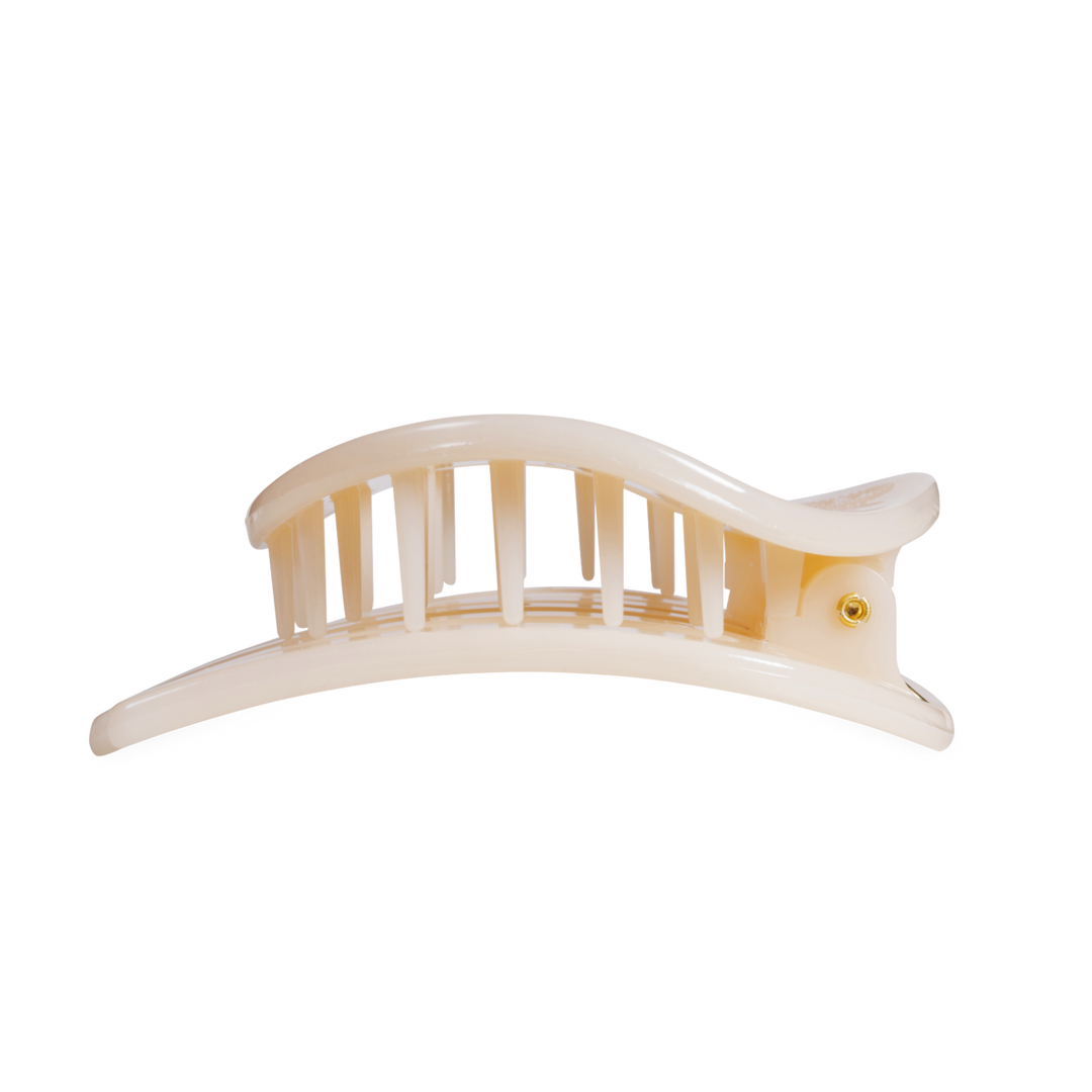 Almond Beige | Large | Flat Circle Hair Clip