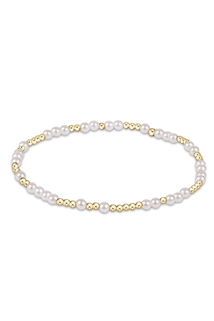 enewton: Hope Unwritten 3mm Bracelet - Pearl - B Social Boutique