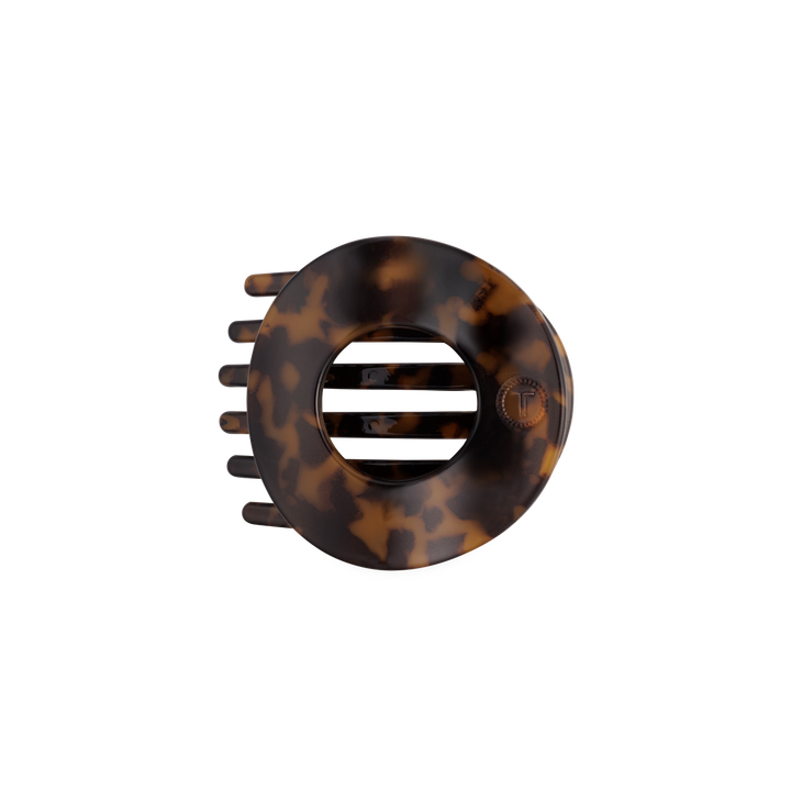 Tortoise | Medium | Flat Circle Hair Clip