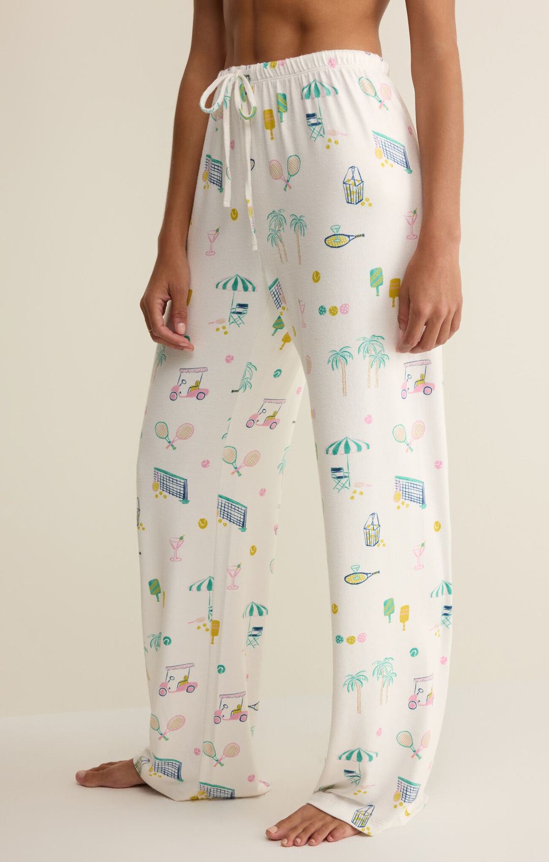 Z Supply: Downhome Court Sports Pant- White