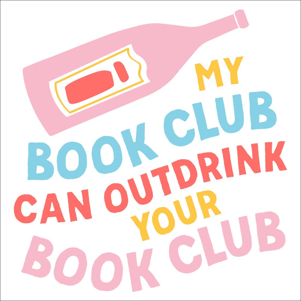 Funny Cocktail Napkins | My Book Club Can Outdrink - Thumbnail 2