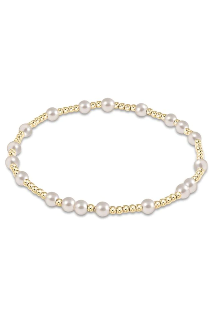 enewton: Hope Unwritten 4mm Bracelet- Pearl - B Social Boutique