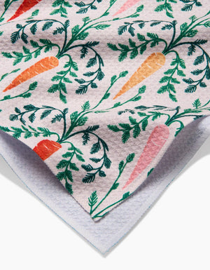 Carrot Damask Tea Towel