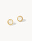 Spartina 449: Crema Stud Earrings - Frosted White