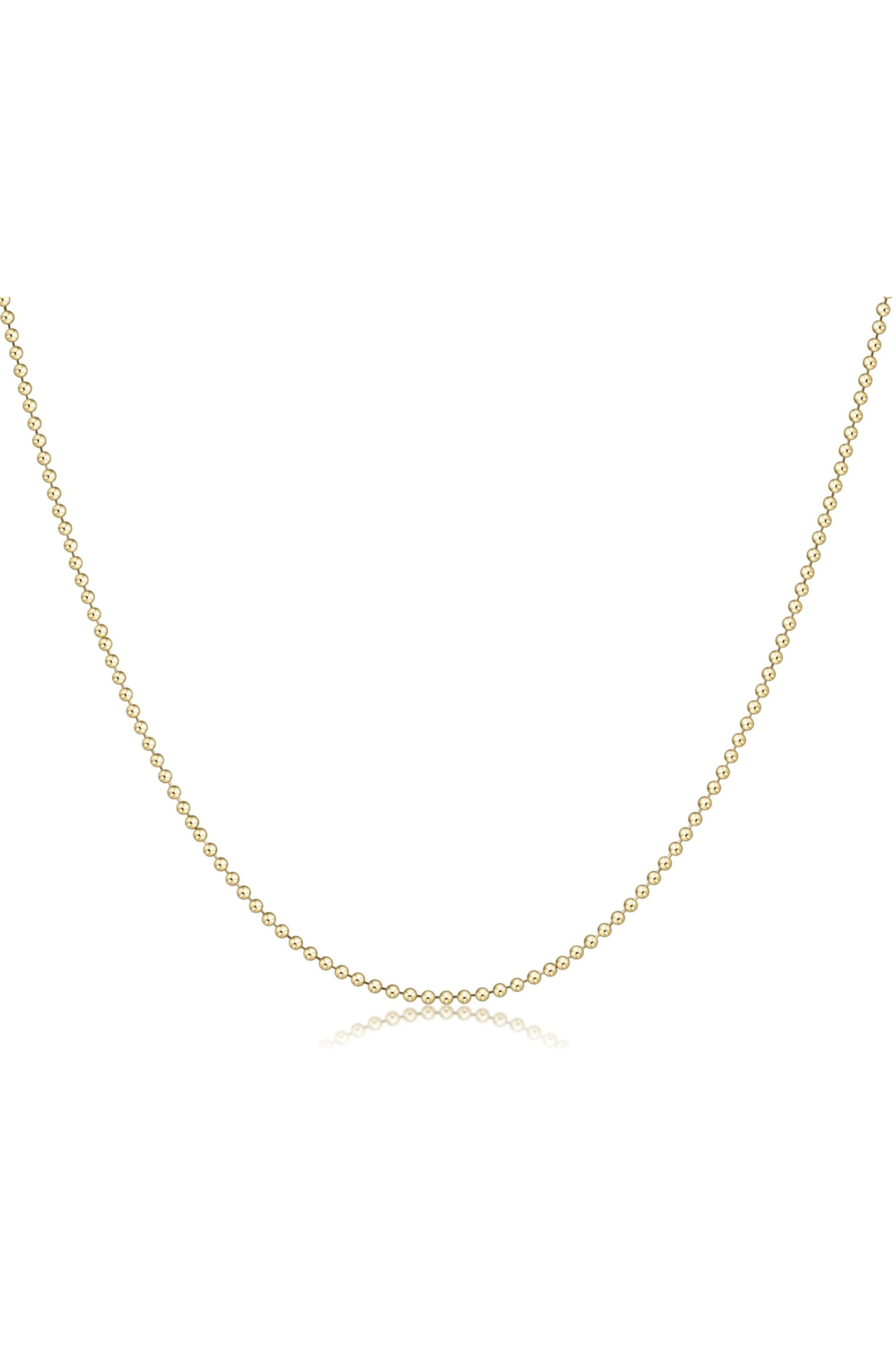 enewton: 15" Choker Classic Beaded Chain - Gold - B Social Boutique