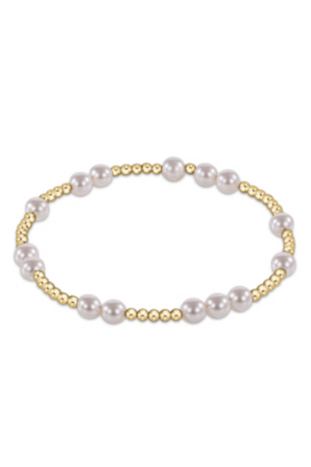 enewton: Hope Unwritten 5mm Bead Bracelet- Pearl - B Social Boutique