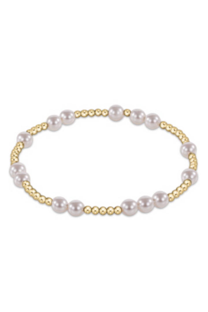 enewton: Hope Unwritten 5mm Bead Bracelet- Pearl - B Social Boutique