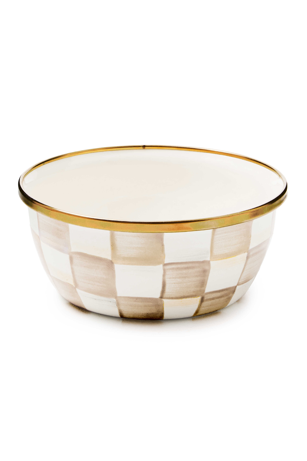 MacKenzie Childs: Mocha Check Pinch Bowl