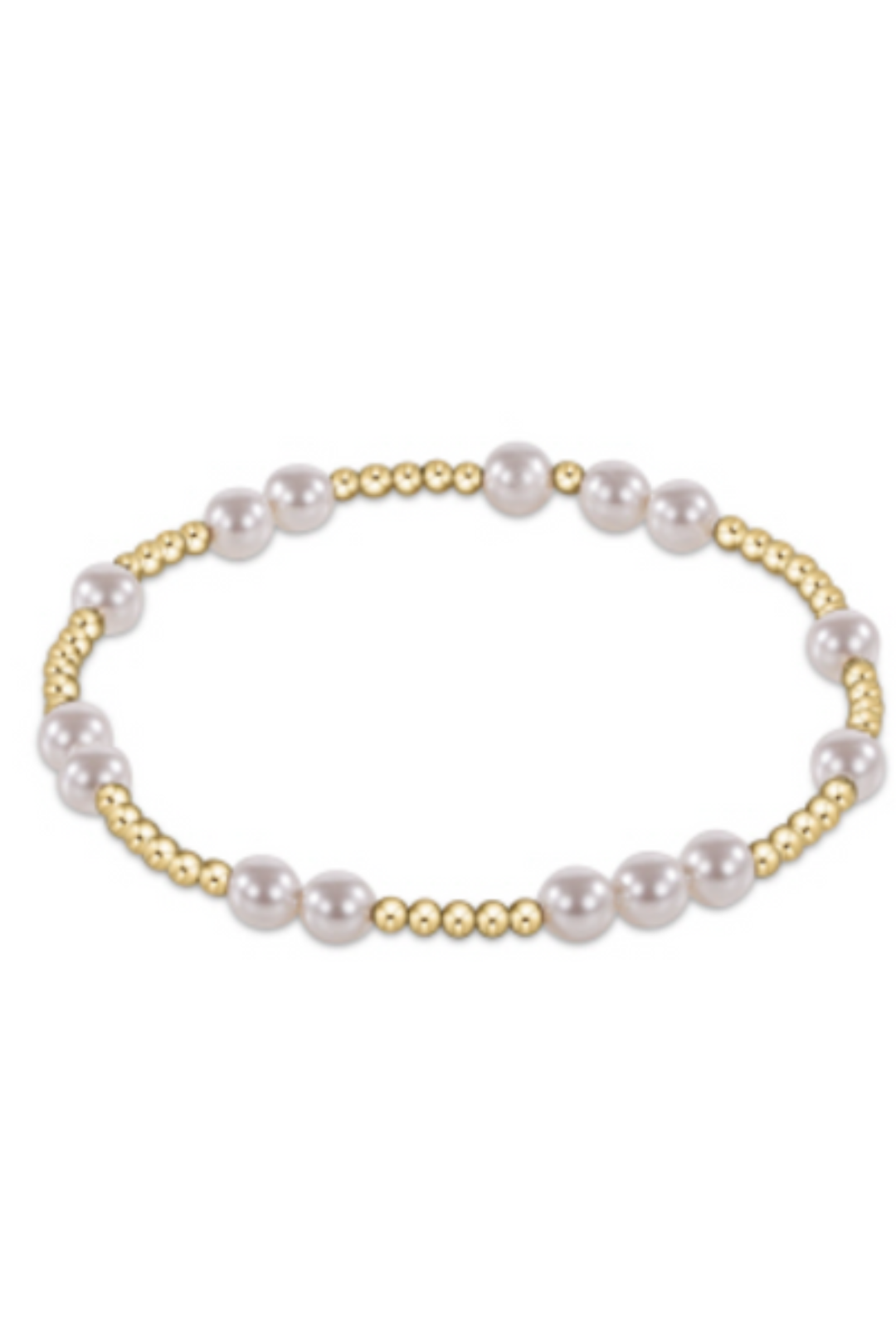 enewton: Hope Unwritten 6mm Bead Bracelet- Pearl