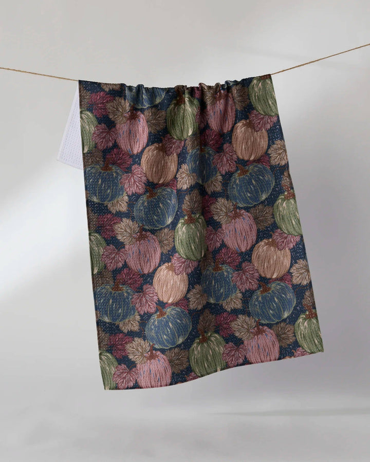 Harvest Moon Tea Towel: Multicolor