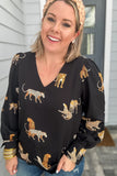 Now or never leopard blouse