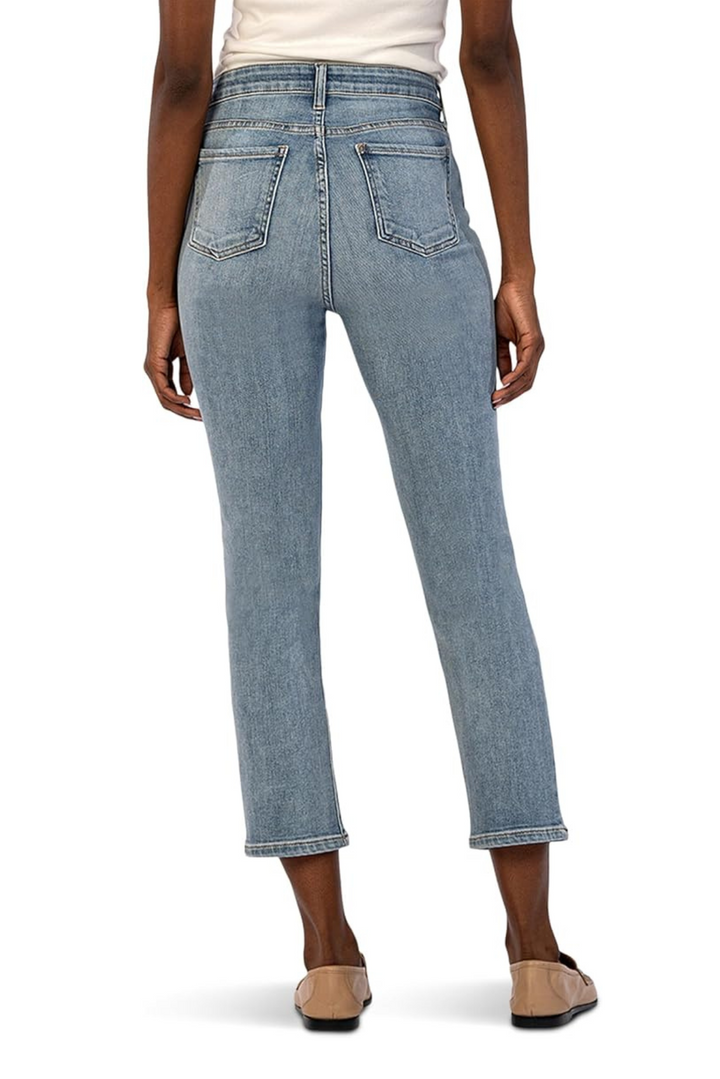 KUT: Elizabeth High Rise Crop Straight Leg Jean - Supported