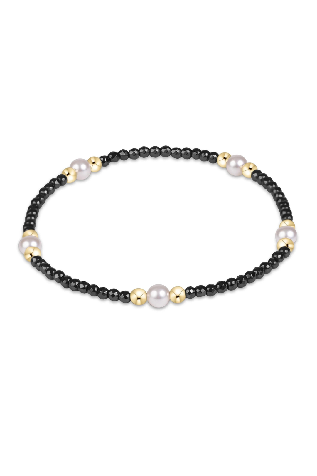 enewton: Purpose Pearl 4mm Faceted Hematite Bracelet