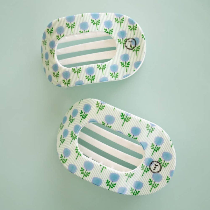 Blue Marigold | Medium | Flat Round Hair Clip