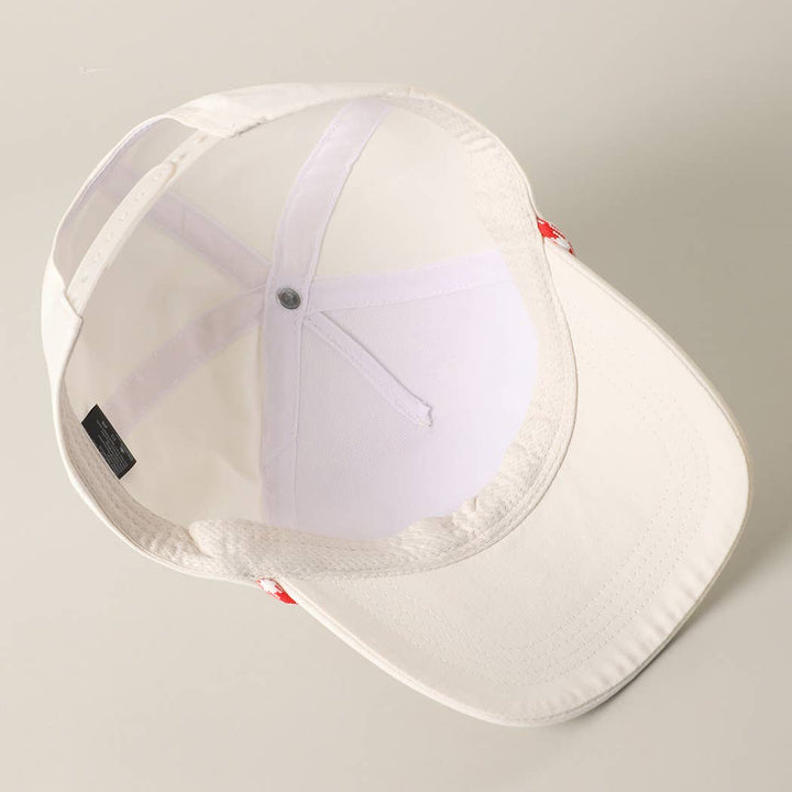 USA Patch Rope Trucker Hat: Red