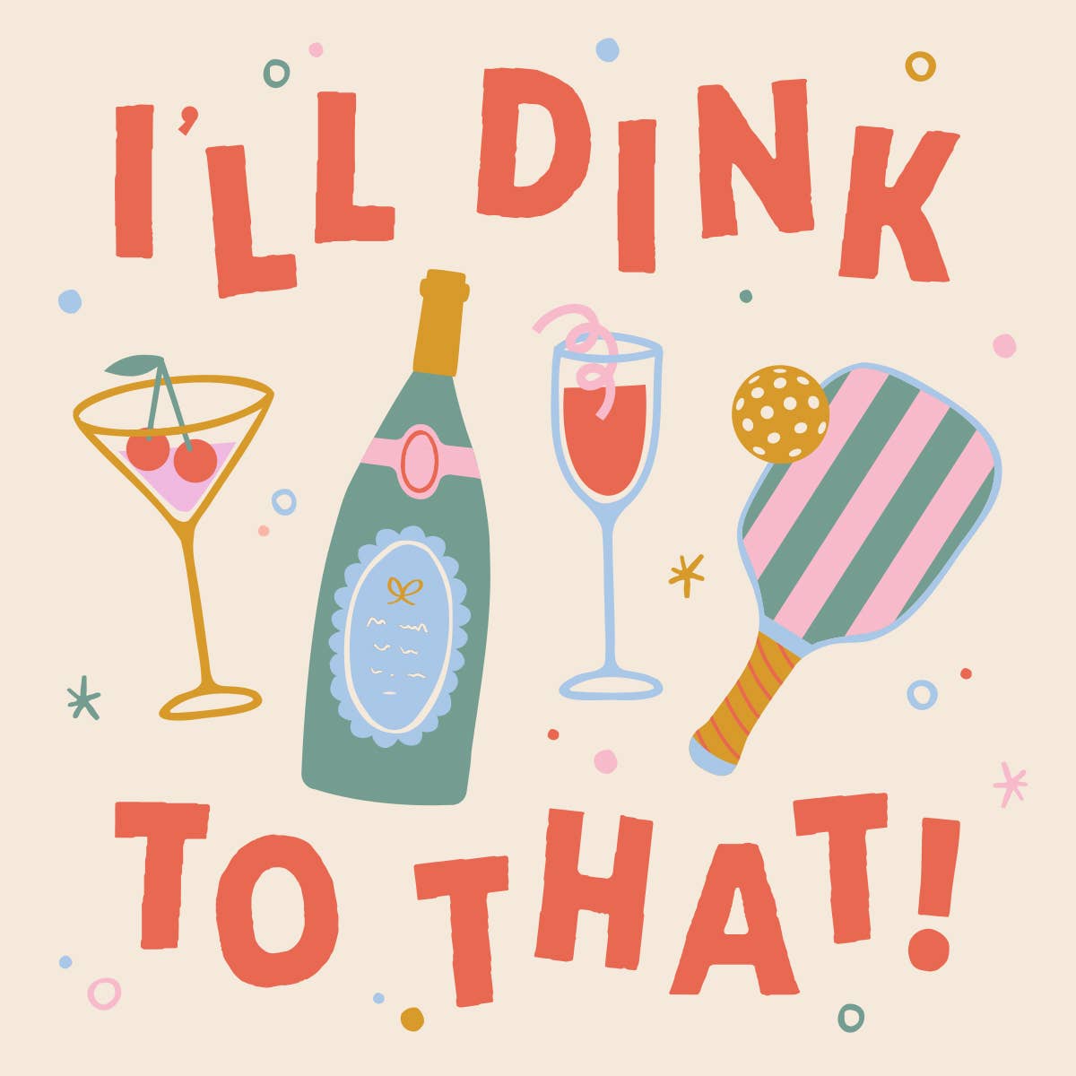 B Social Boutique Dink To That Cocktail Napkins - Thumbnail 2