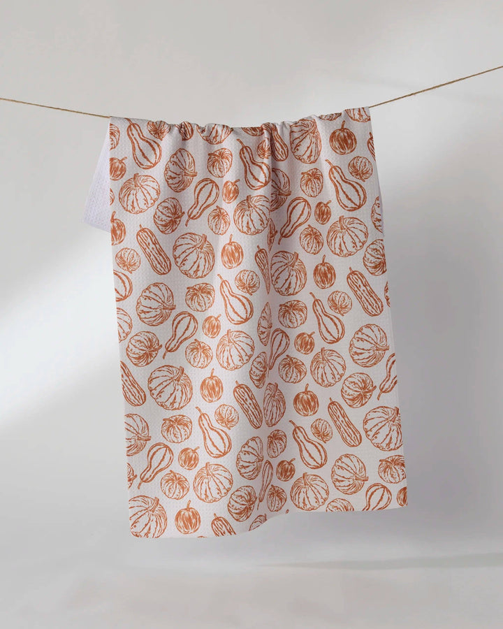 Harvest Sketch Tea Towel