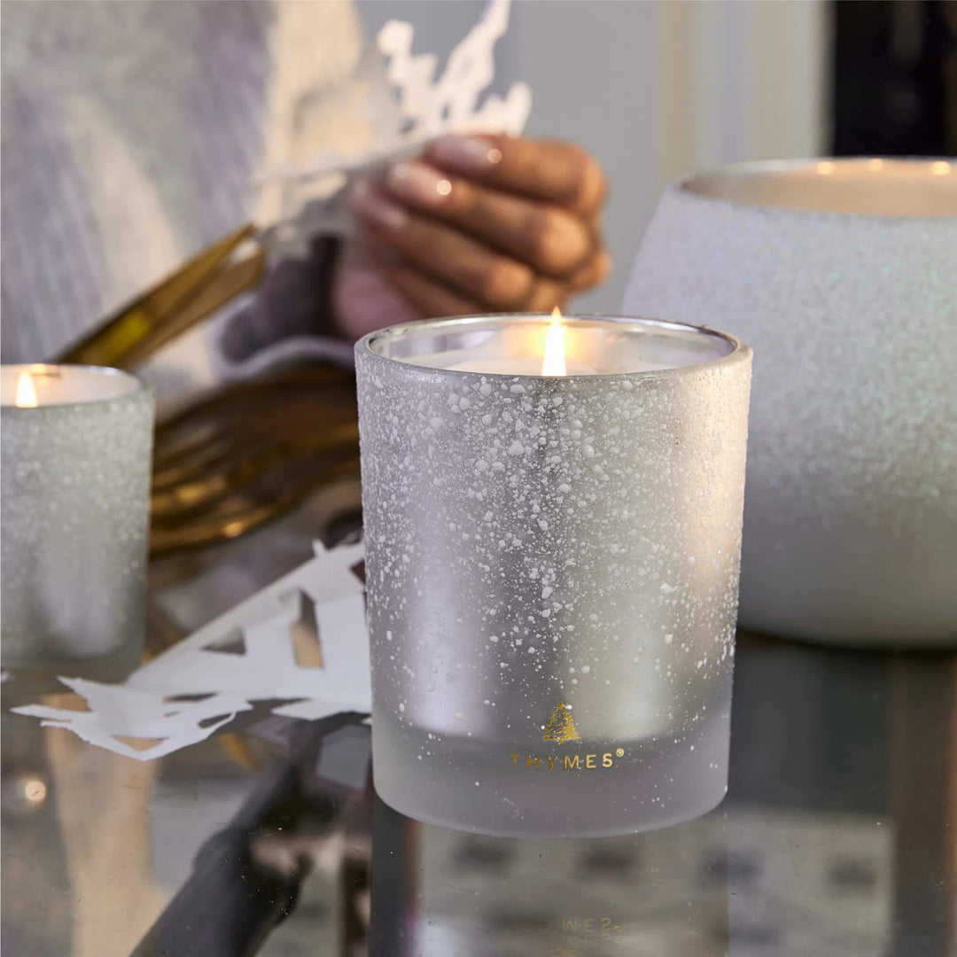 Thymes: Frasier Fir Medium Flocked Collection Poured Candle