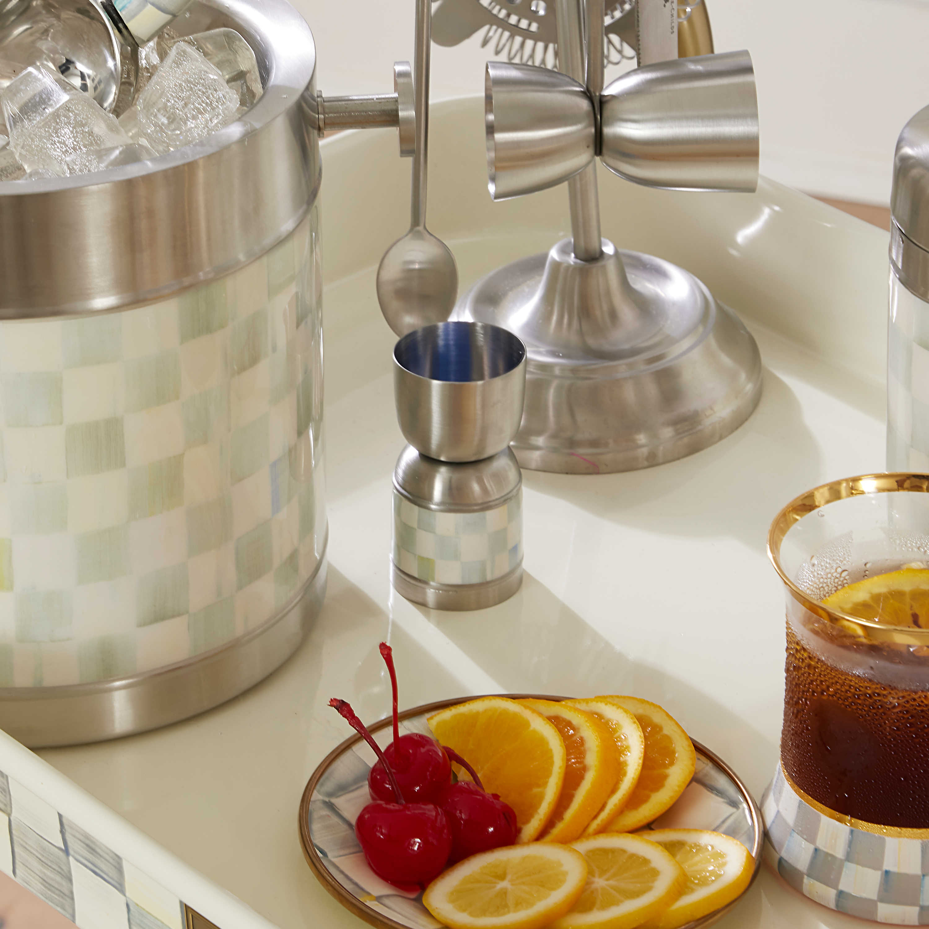 MacKenzie Childs: Courtly Check 3260 Jigger - Thumbnail 5