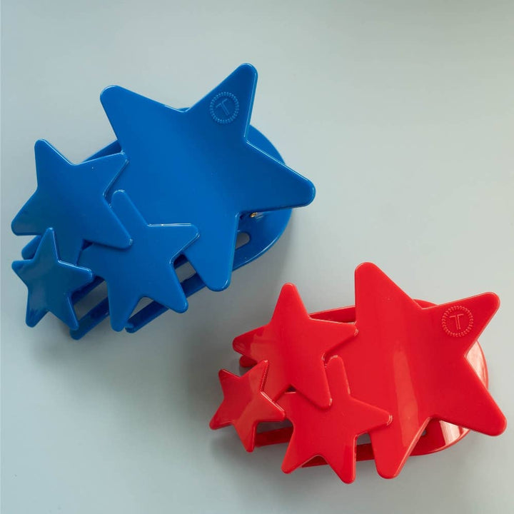 Flat Hair Clip | Large | Blue Shooting Star