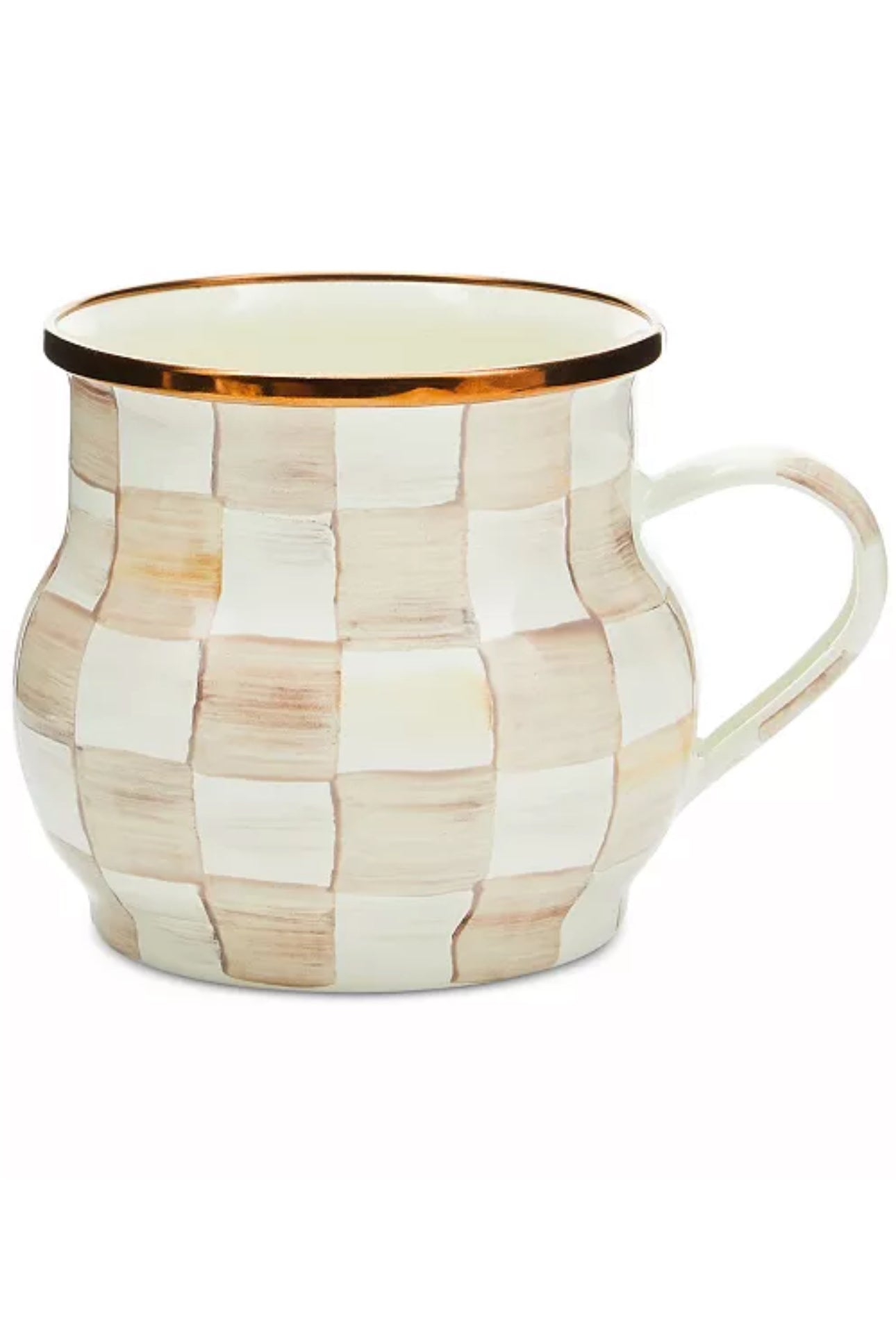 MacKenzie Childs: Mocha Check Mug