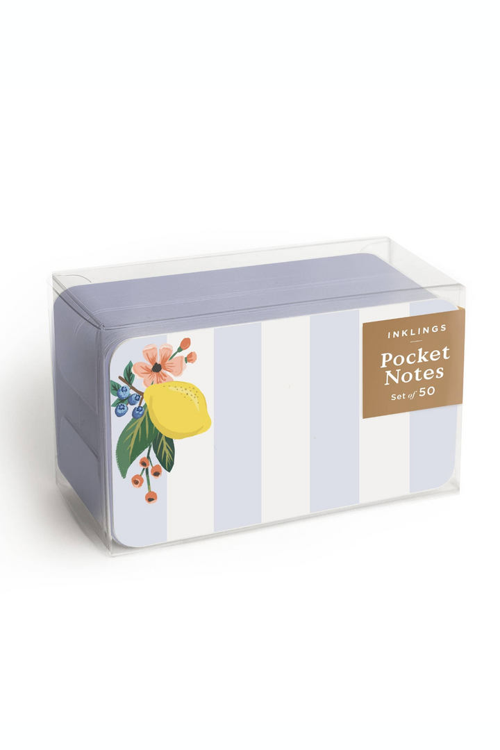 Pocket Notes™ - Lemon Stripe - B Social Boutique