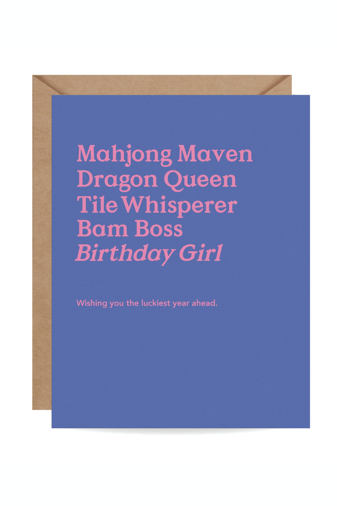 Mahjong Birthday Card - B Social Boutique
