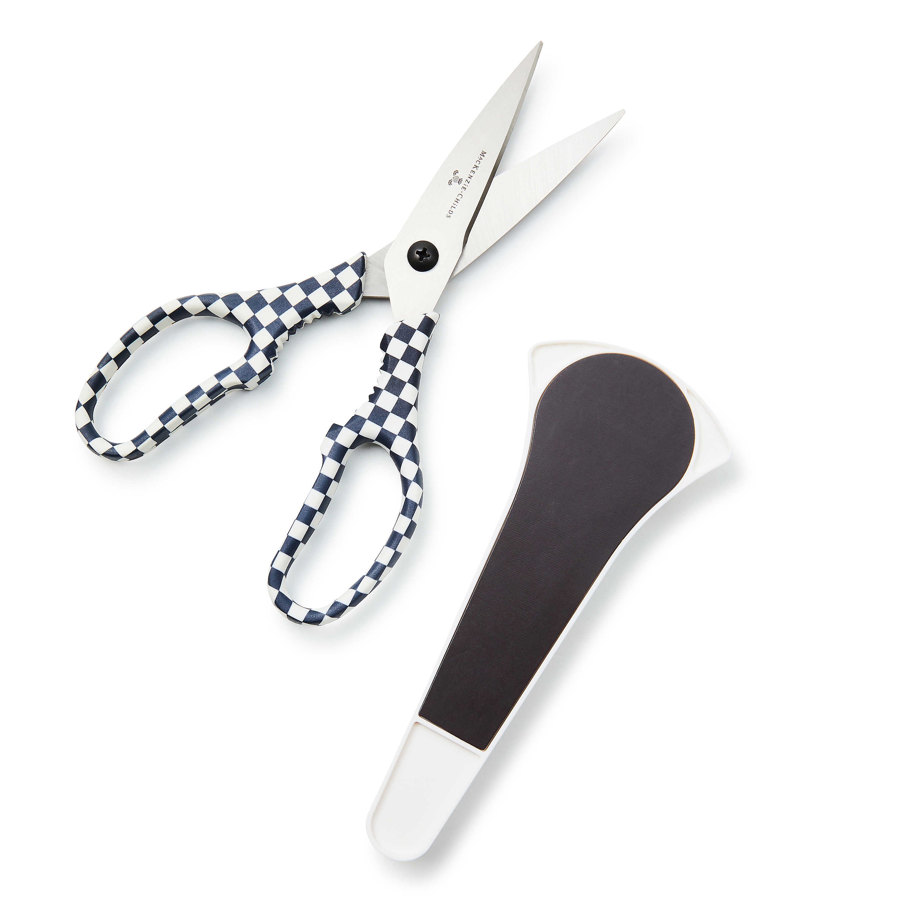 MacKenzie Childs: Black & White Check Kitchen Shears