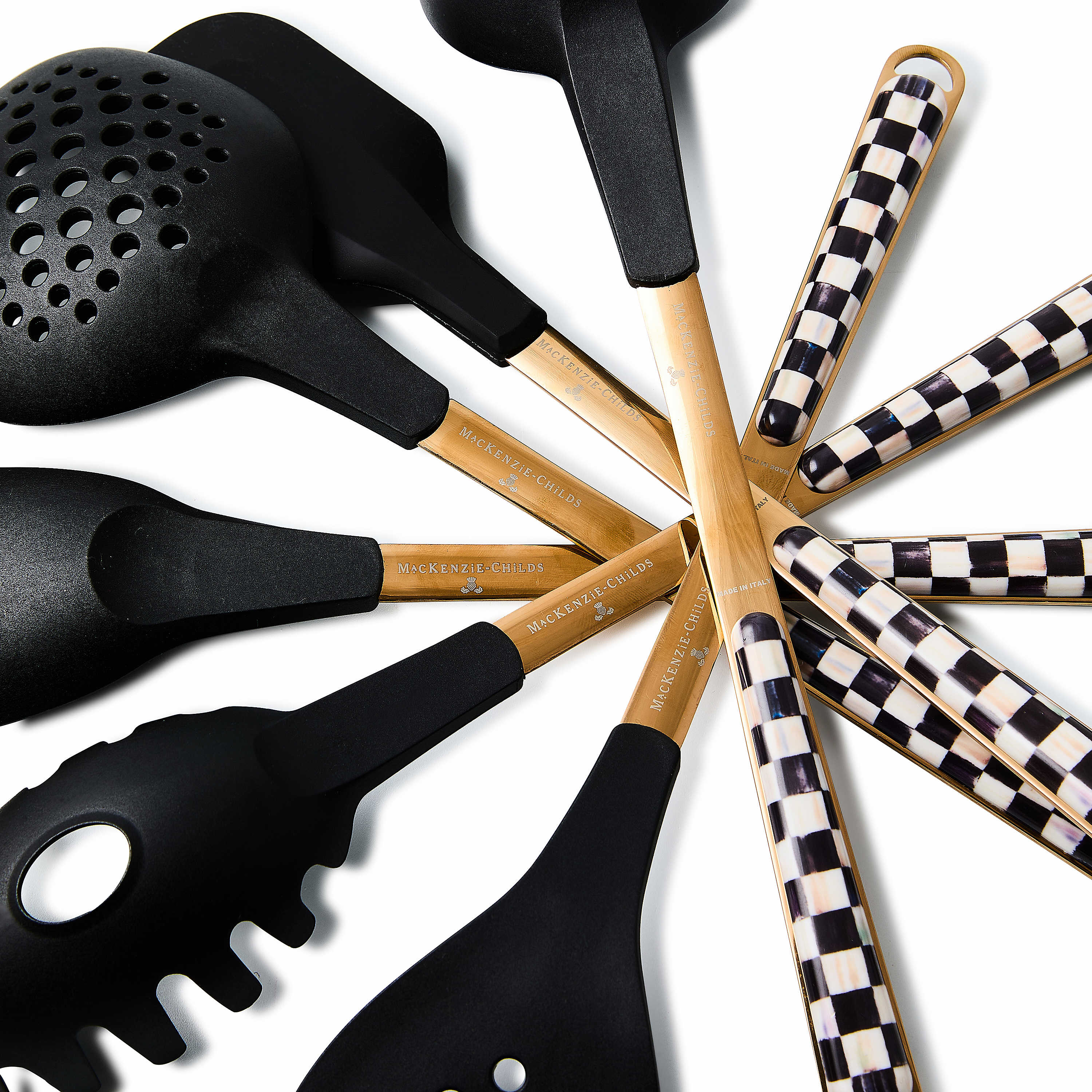 MacKenzie Childs Courtly Check Slotted Spatula - Thumbnail 2