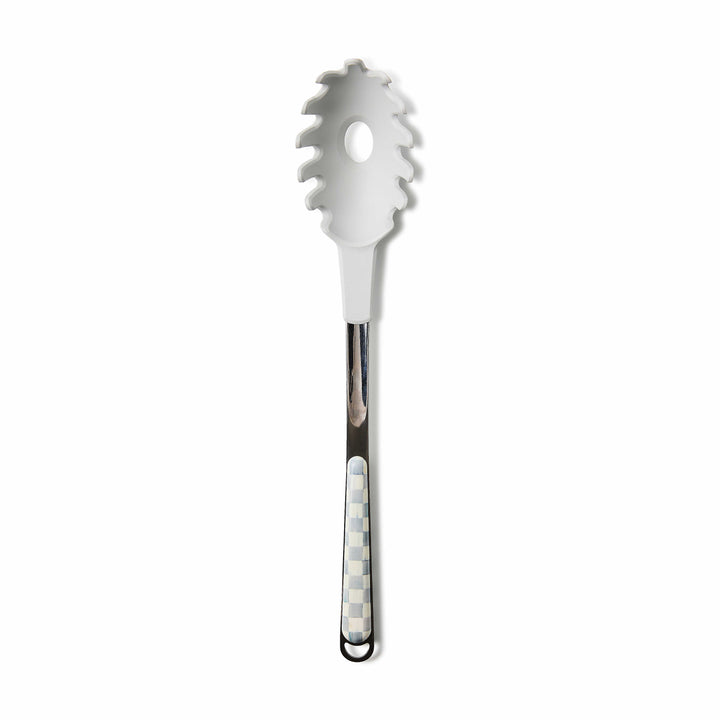 MacKenzie Childs: Sterling Check Pasta Spoon - B Social Boutique