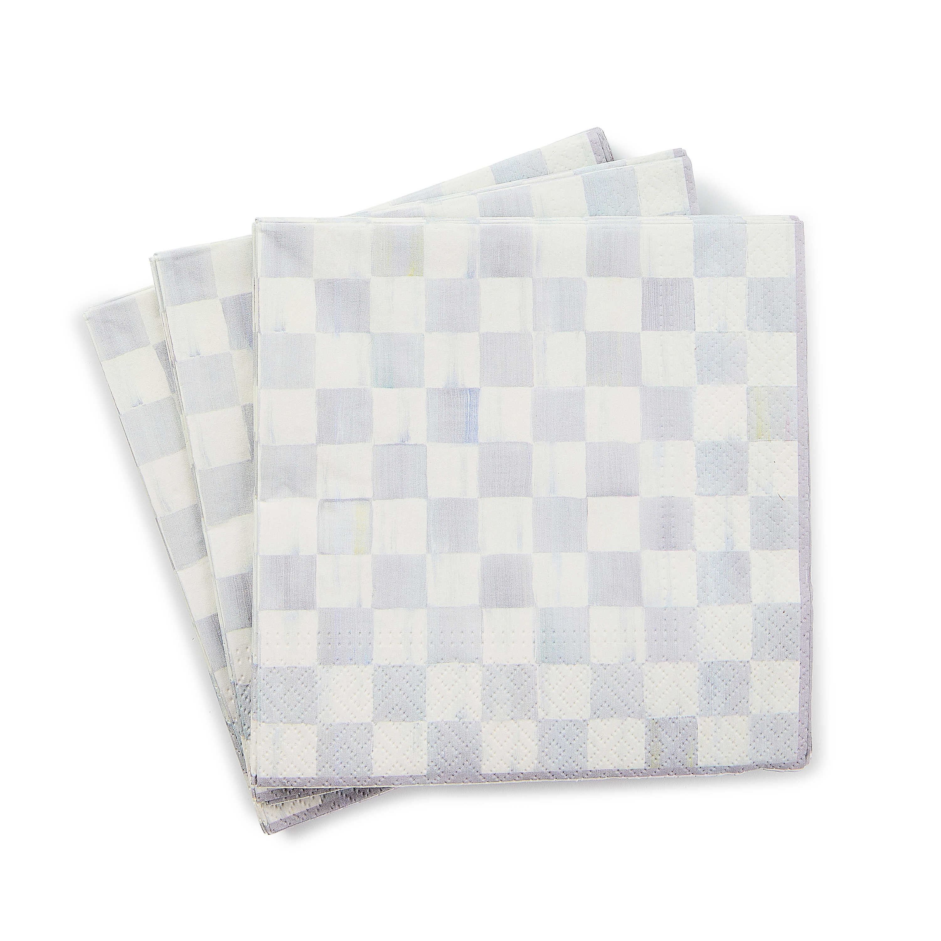 MacKenzie Childs: Sterling Check Luncheon Paper Napkins - Thumbnail 4