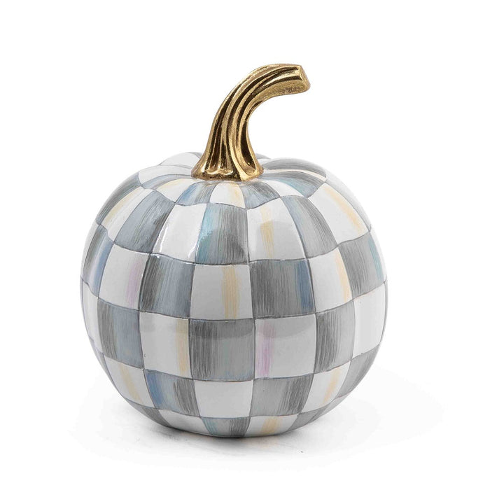 MacKenzie Childs: Sterling Check Mini Pumpkin