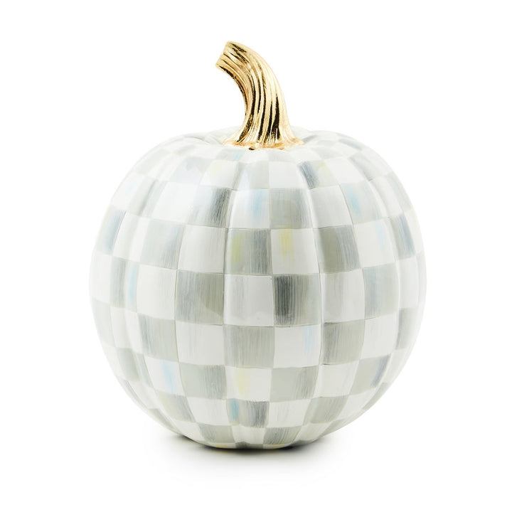 MacKenzie Childs: Sterling Check Small Pumpkin