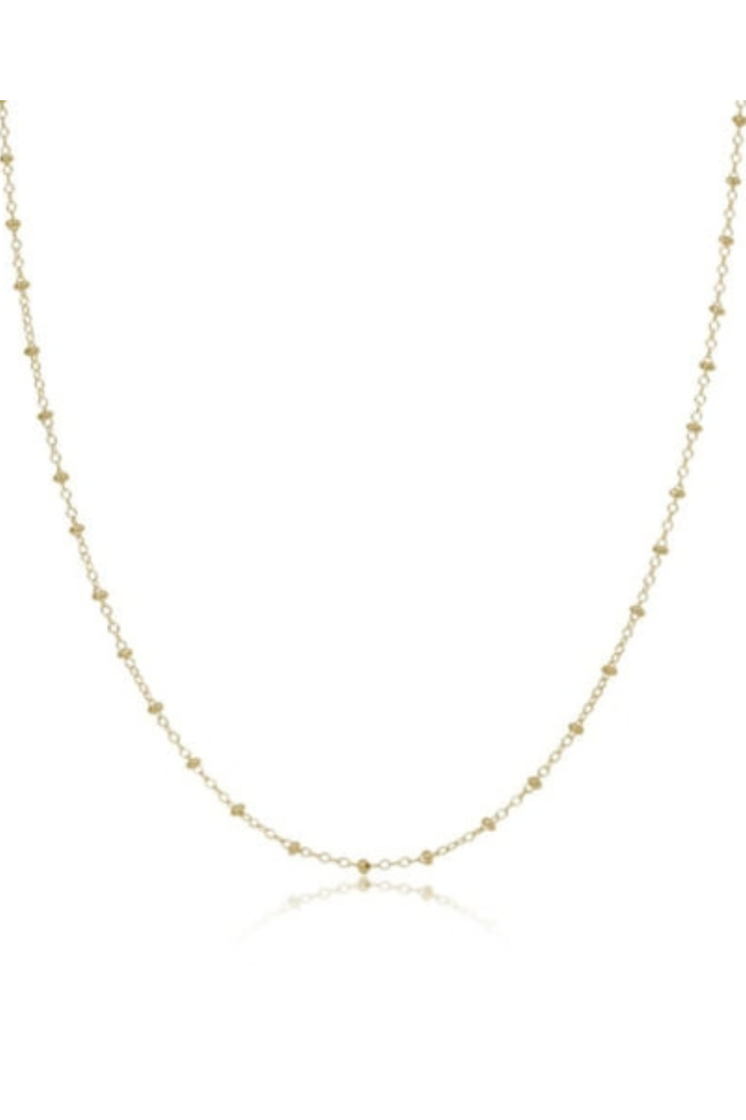 enewton: 15" Choker Simplicity Chain Gold - 2mm Pearl - B Social Boutique