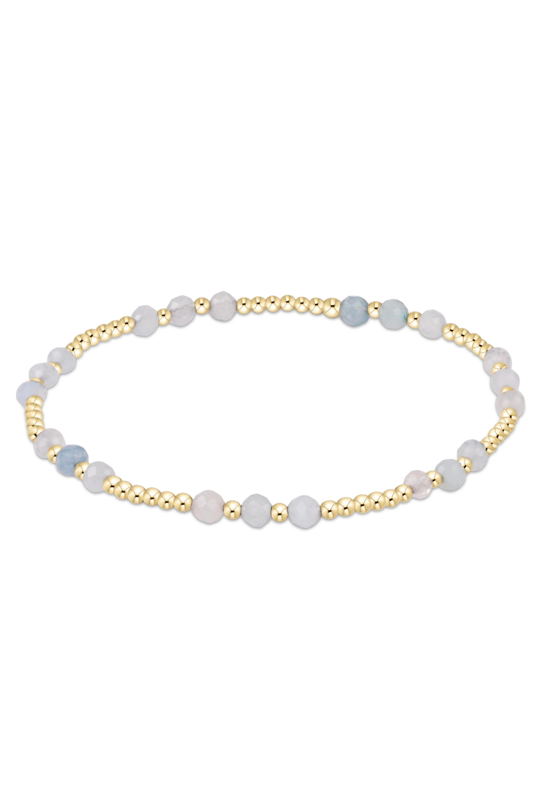 enewton: Joy Gem 3mm Bracelet - Aquamarine