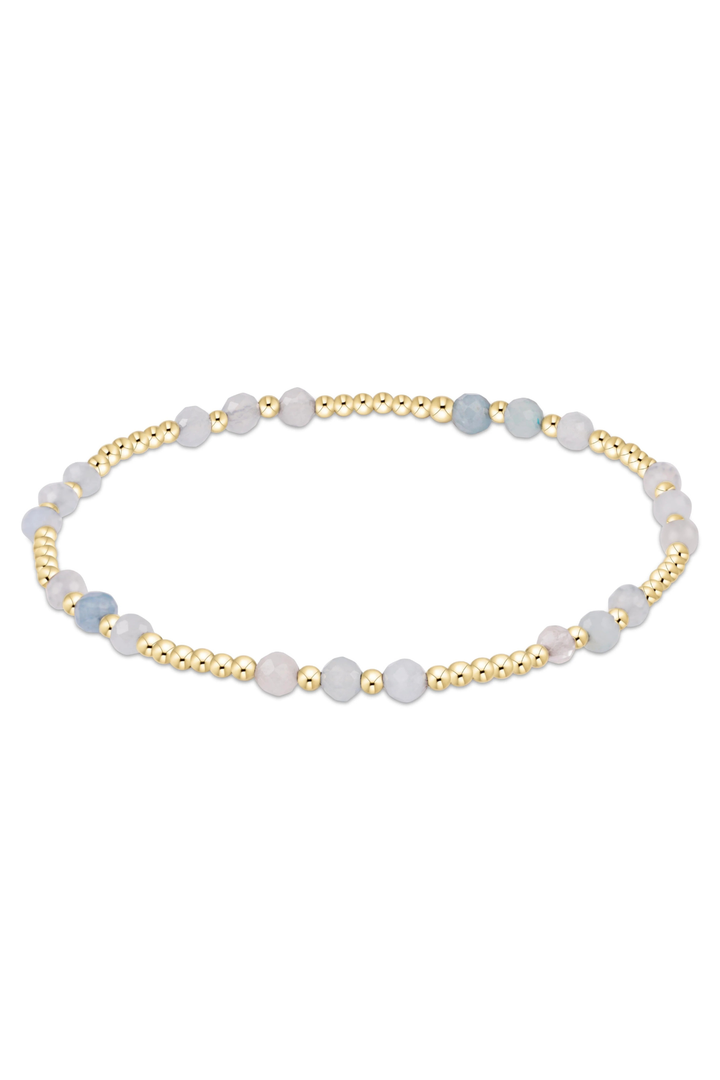enewton: Joy Gem 3mm Bracelet - Aquamarine