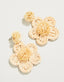 Spartina 449: Crochet Flower Earrings - Natural