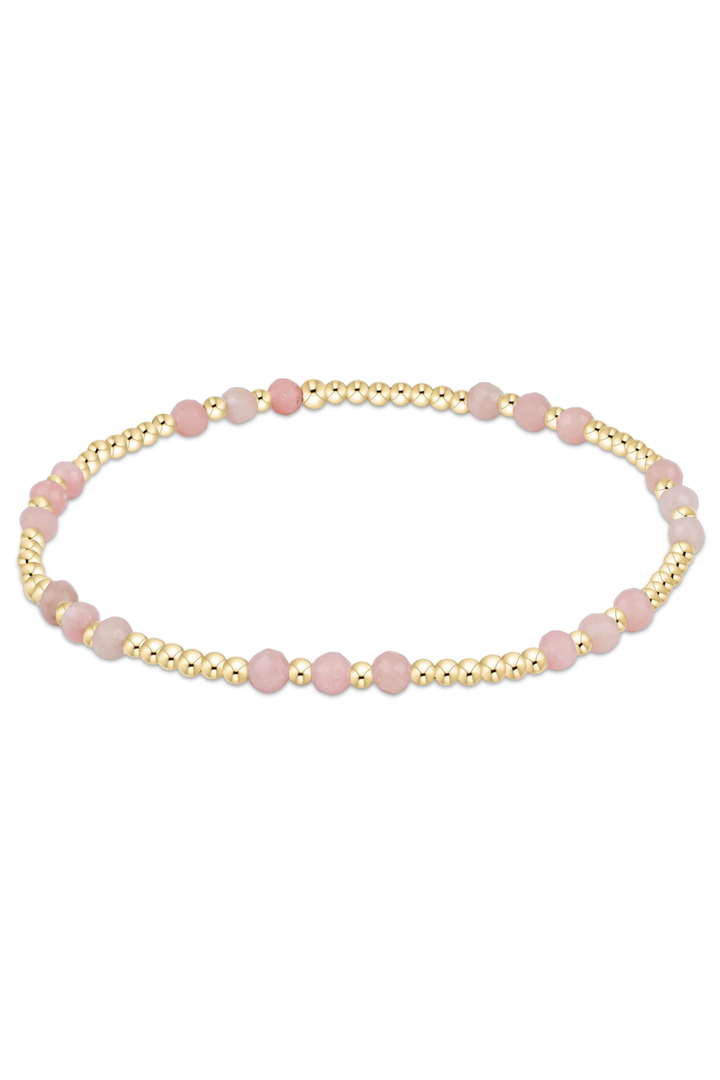 enewton: Joy Gem 3mm Bracelet - Pink Opal