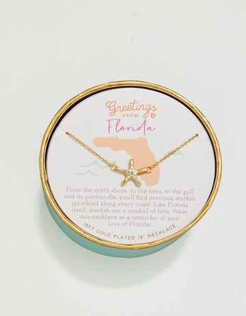 Spartina 449: GF Sea La Vie Necklace Florida/Starfish