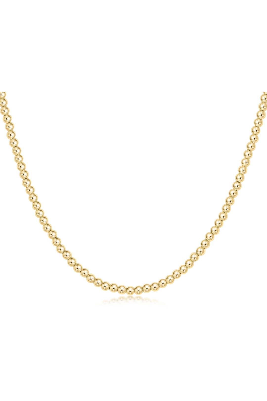 enewton: 15" Choker Beaded - Classic Gold 3mm - B Social Boutique