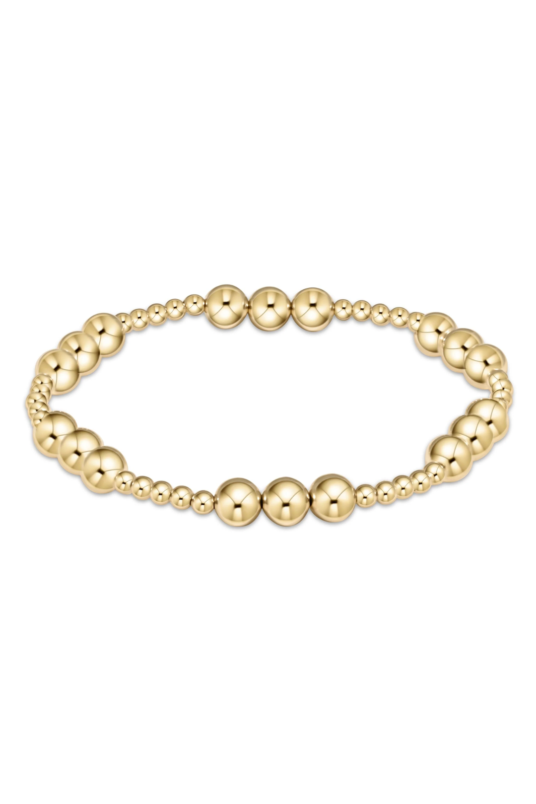 enewton: Classic Joy Pattern 6mm Gold Bead Bracelet
