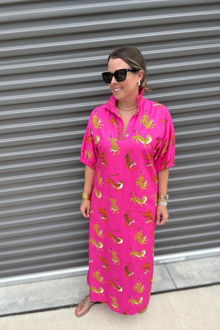 The Blakley Dress - Pink Safari