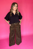 Leopard Wide Leg Pants