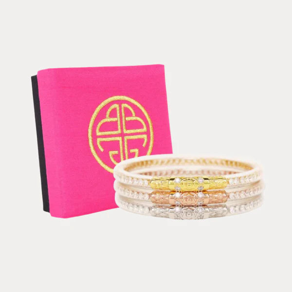 BuDha Girl: Three Queens All Weather Bangles® (AWB®) - Clear Crystal - B Social Boutique