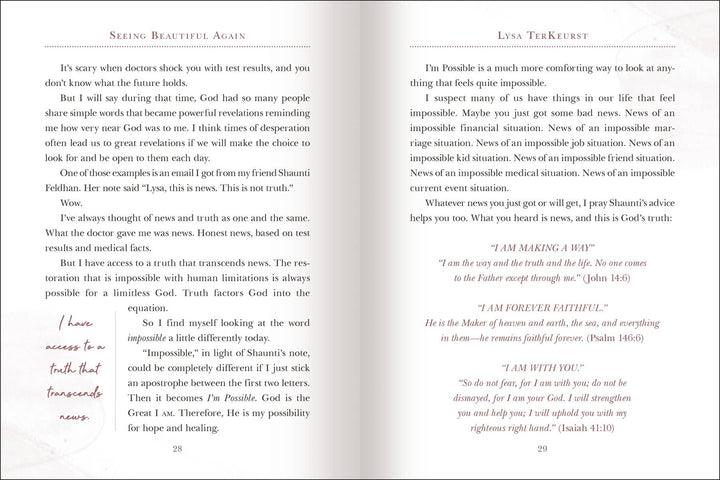 Seeing Beautiful Again Journal  - Lysa TerKeurst - B Social Boutique