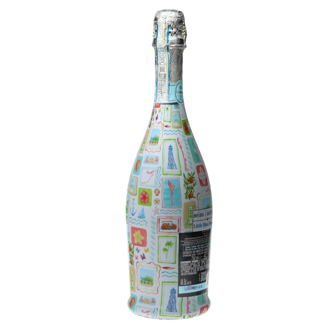 Beau Bottles Little Blue Designs From FL with Love - Prosecco Collection
