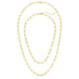 Large link chain necklace: 16"