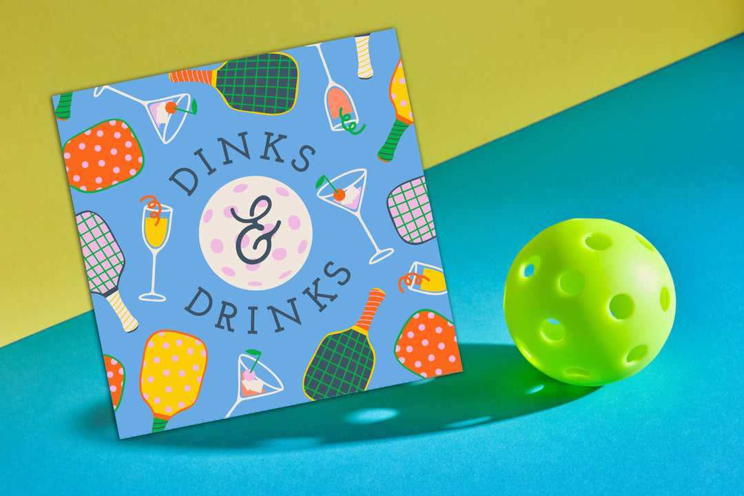 Dinks and Drinks - 20ct Funny Pickleball Cocktail Napkins |