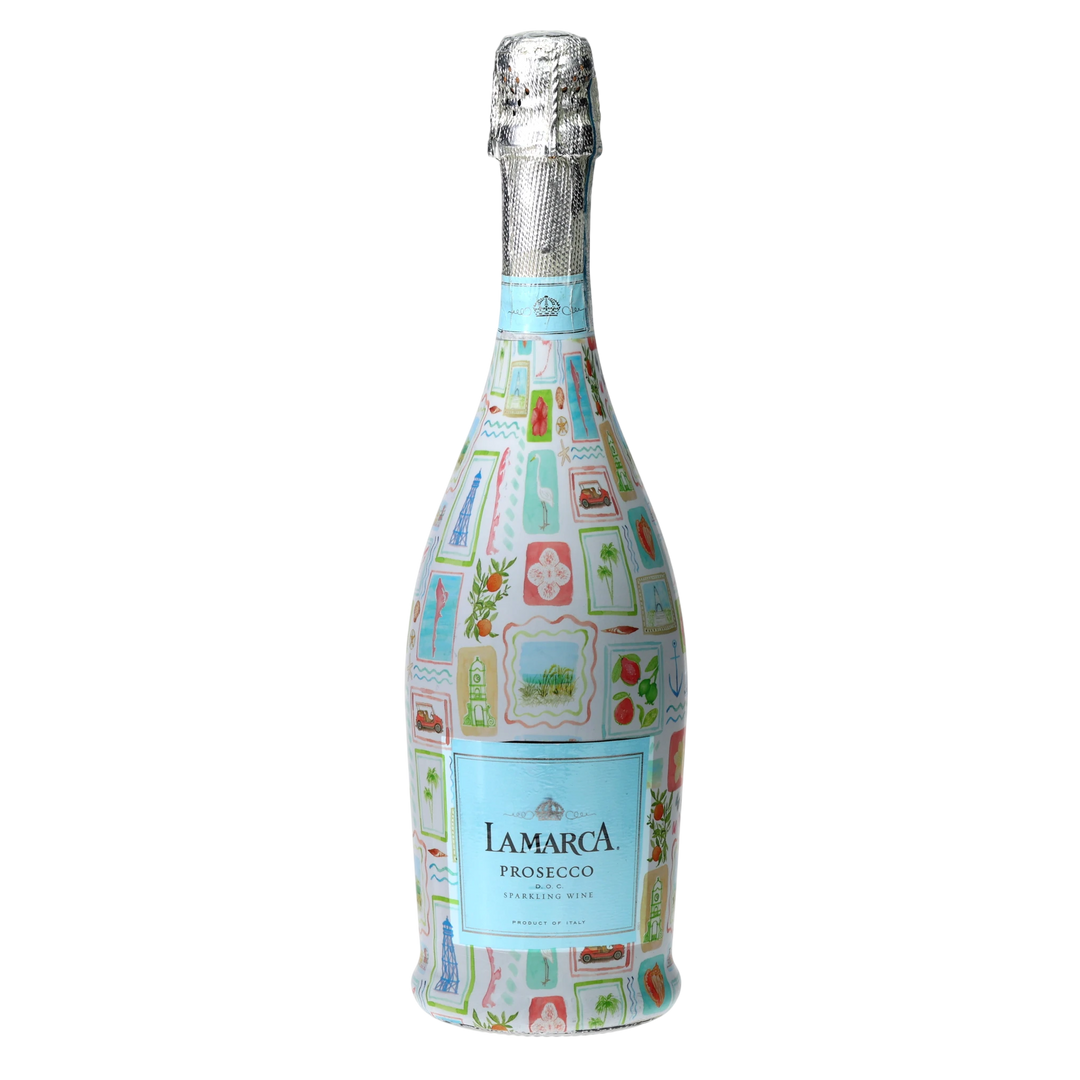 Beau Bottles Little Blue Designs From FL with Love - Prosecco Collection